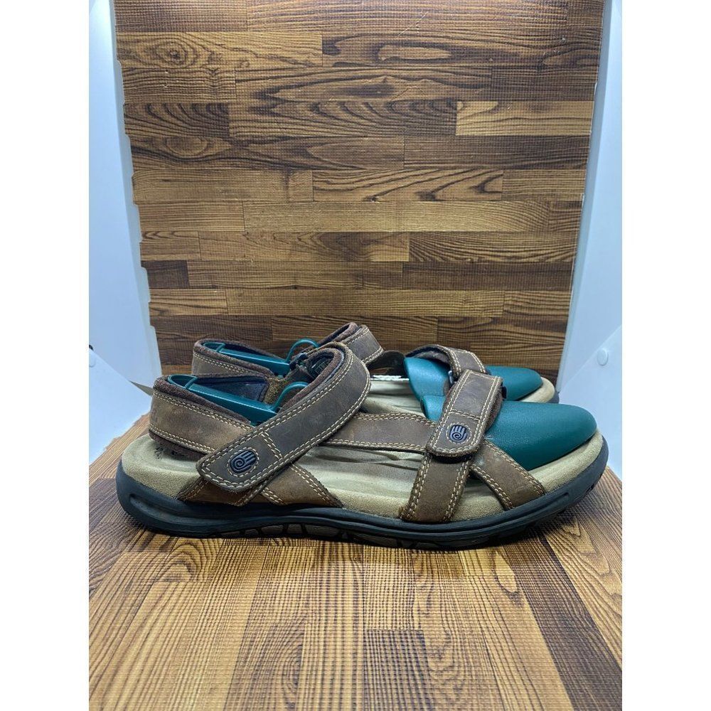 Teva Mens Tanza Brown Leather Waterproof Hiking Sandals 1000183 Size US 14